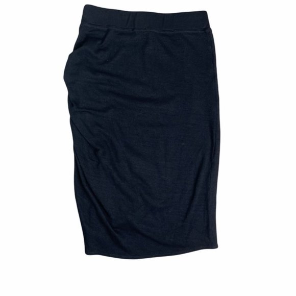 WILFRED FREE Aritzia Black Side Cinched Layered Skirt Size X-Small GUC - Picture 5 of 7